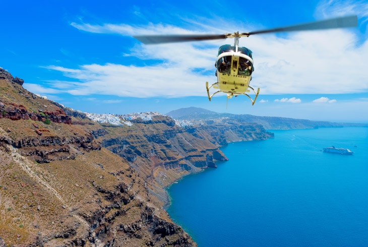 Helicopter Tour in Santorini – The Mediterranean Divinity Meets Cycladic Grandeur